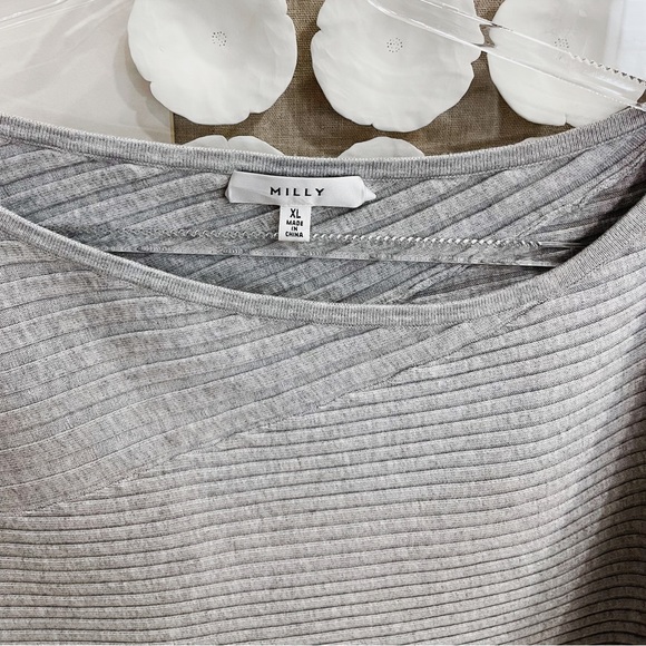 Milly Gray Asymmetrical Sweater - Picture 2 of 4